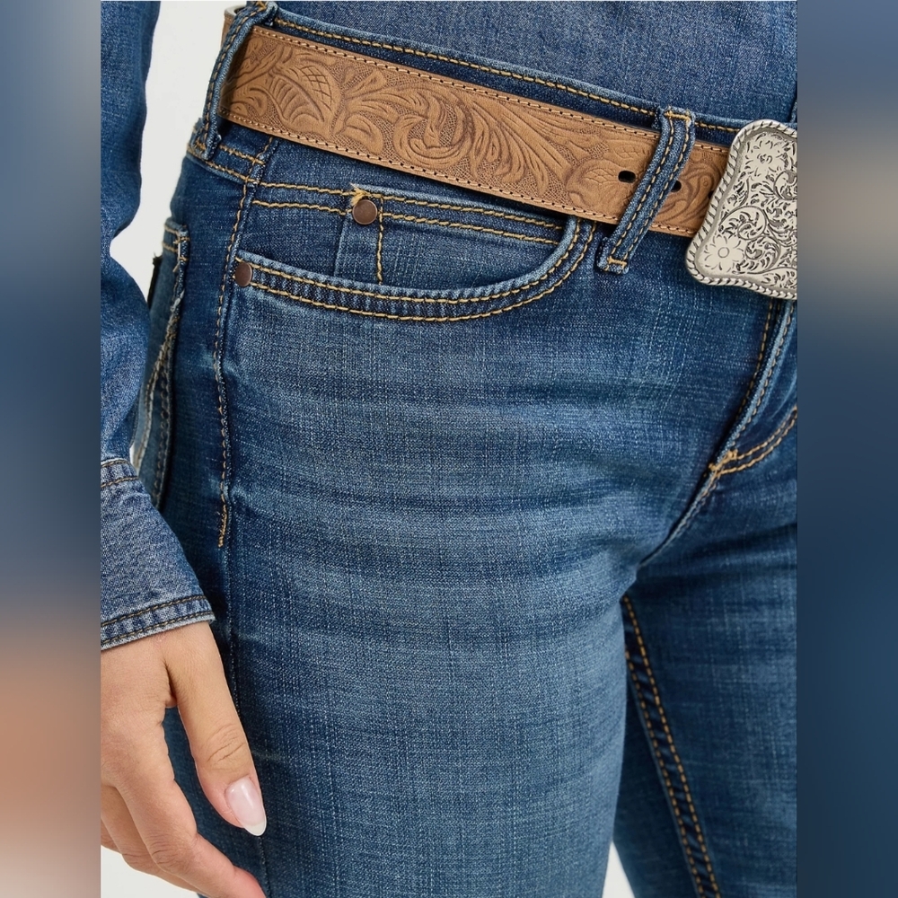 Women's Wrangler Retro Mae Mid Rise Bootcut Jean 29x30 | MS Wash - Picture 13 of 14
